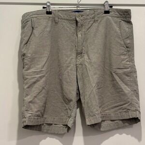 Simply Styled by Sears Mens Khaki Tan Cotton Chino Shorts Size 36 4894604002036